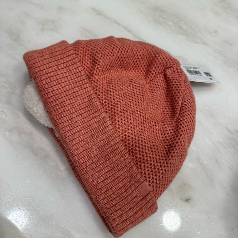 Cozy Knit Beanie in Coral
